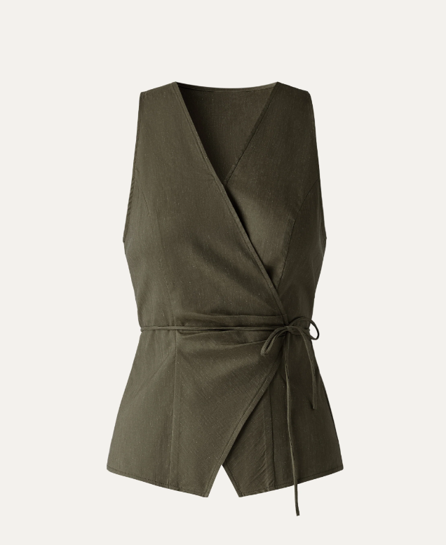Wrap Top with Self-Tie