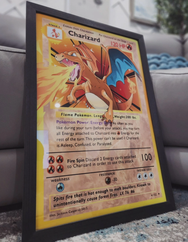 Pokemon TCG starter cards, wall posters, portraits.