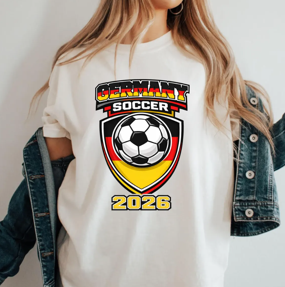 Personalized Soccer Shirt, World Cup 2026 Soccer Shirt, Germany Soccer 2026, World Cup Flag Soccer Ball T-shirt, World Cup Fan Tee (Copy)