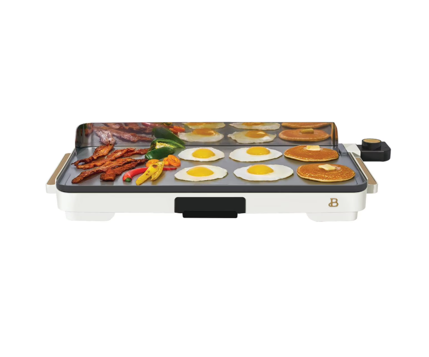 Beautiful Griddle 12x22 with backsplash, White Icing