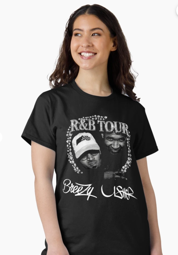 Usher Raymond and Chris Brown Tour 2026, R&B Tour Chris Brown Usher Raymond Classic T-Shirt