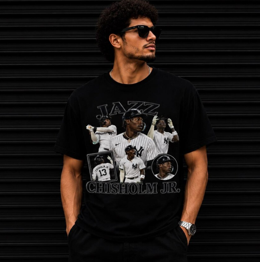 Jazz Chisholm Jr. Baseball Player Collage T-Shirt Vintage Sports Graphic