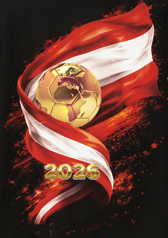 WC 2026 INSPIRED Cool Unisex Black T-Shirt - Austria