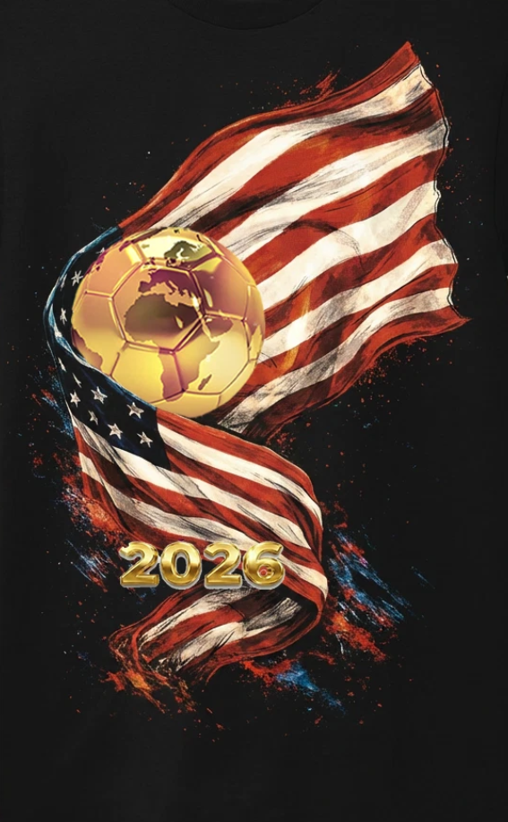 WC 2026 INSPIRED Cool Unisex Black T-Shirt - USA