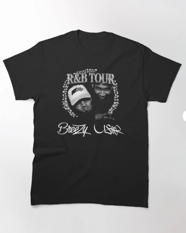 Usher Raymond and Chris Brown Tour 2026, R&B Tour Chris Brown Usher Raymond Classic T-Shirt