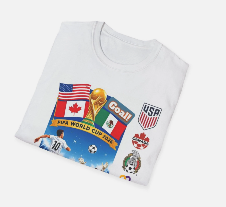 World Cup 2026 T shirt, Soccer FIFA Tee, United States, Canada, Mexico