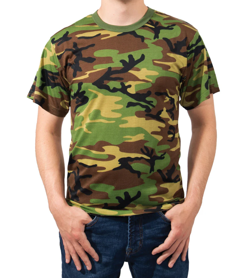 Camouflage Moisture Wicking Short Sleeve Military T-Shirt