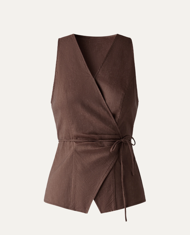Wrap Top with Self-Tie
