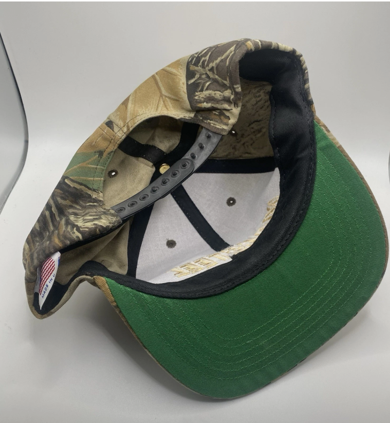 Vintage Camo Hat Cap Snapback 80s 90s Made In USA
