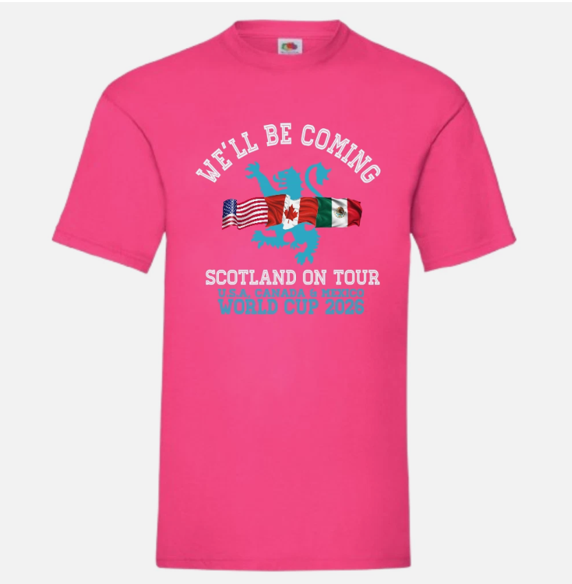 Scotland We'll Be Coming, World Cup 2026 t-shirt, Scotland Supporters Top