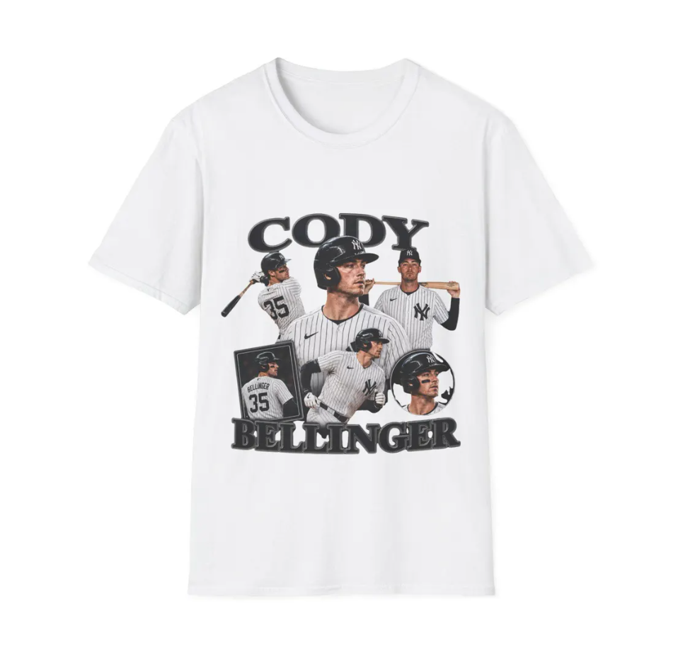 Cody Bellinger Baseball Collage T-Shirt MLB Player Fan Tee