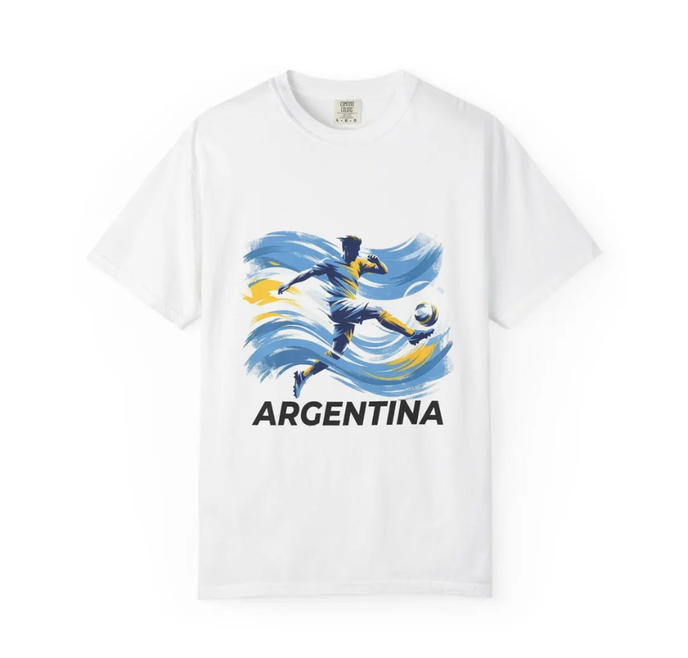 Argentina Soccer Fan T-Shirt, World Cup Graphic Tee