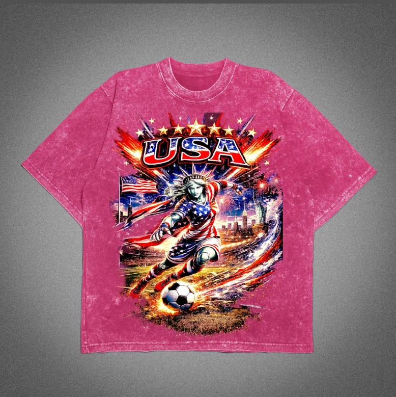 World Cup 2026 USA Soccer Shirt, USA Football Skull Tee, Liberty Graphic Tee, World Cup 2026 Shirt, Streetwear Tee, Unisex T-Shirt.