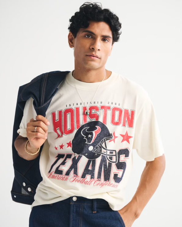 Houston Texans Vintage Inspired Graphic Tee - Vintage NFL Fan Shirt