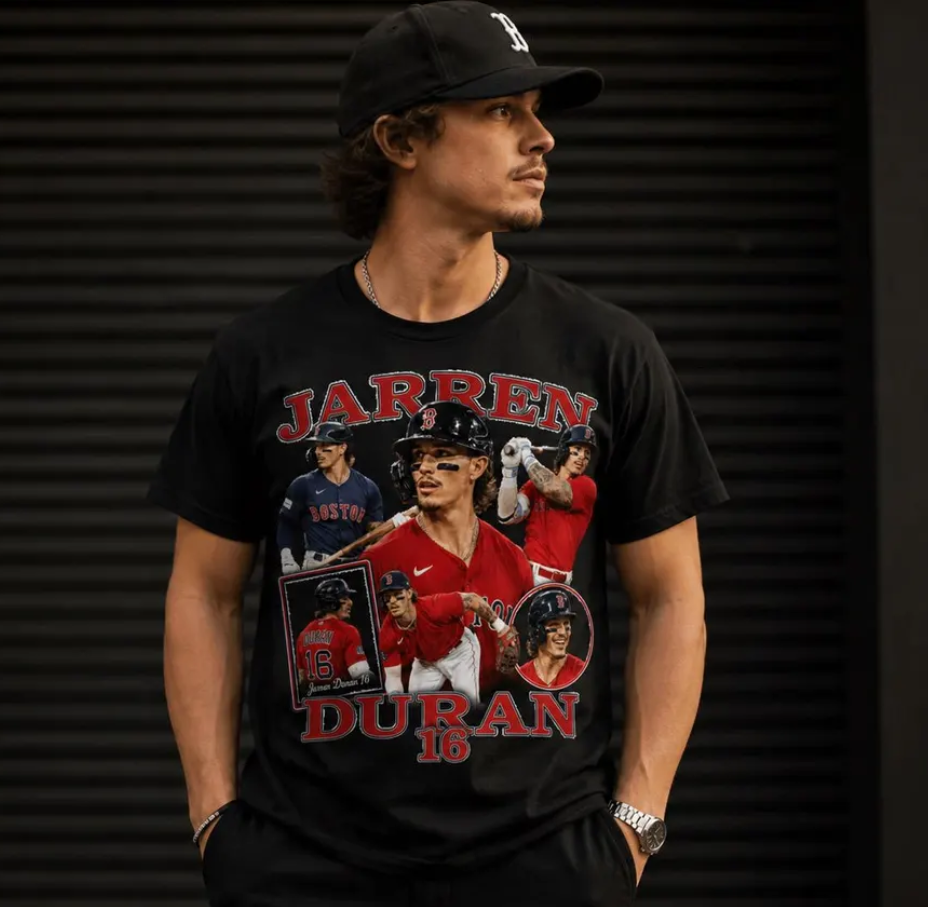 Jarren Duran Baseball Player T-Shirt Boston Red Sox Fan Tee