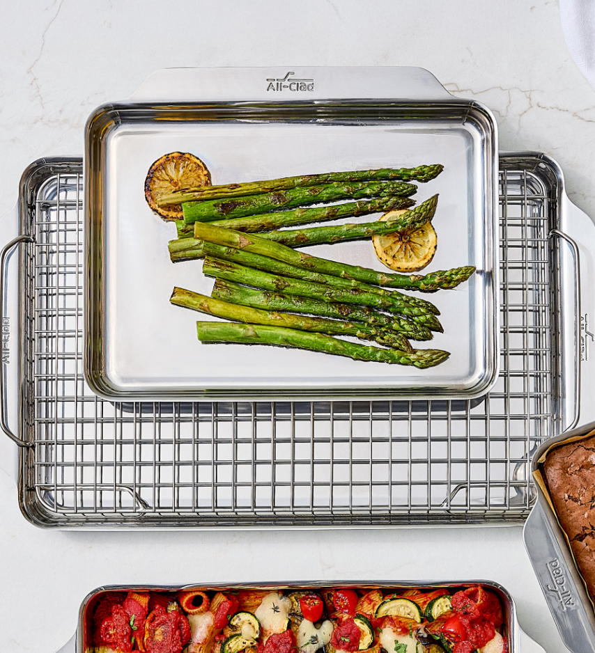 All-Clad Stainless Steel Half Sheet with Cooling Rack