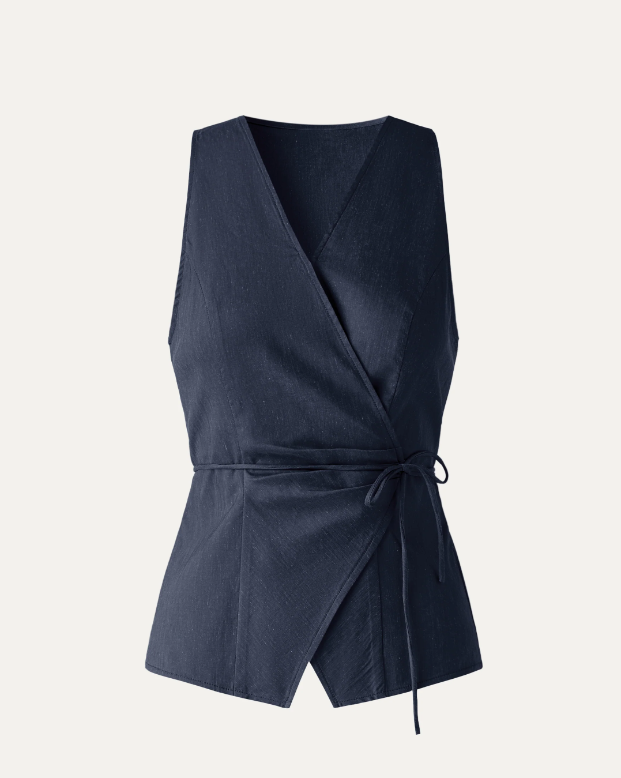 Wrap Top with Self-Tie