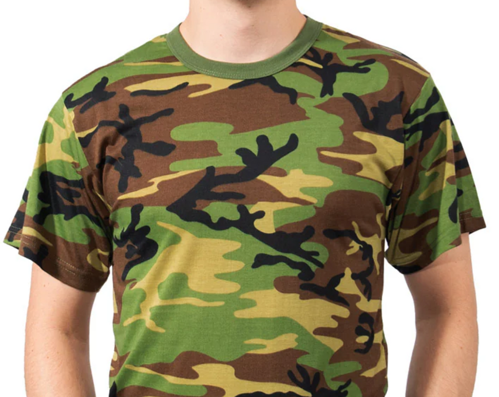 Camouflage Moisture Wicking Short Sleeve Military T-Shirt