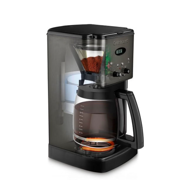 Cuisinart Stainless Steel 12-Cup Coffee Maker, Black