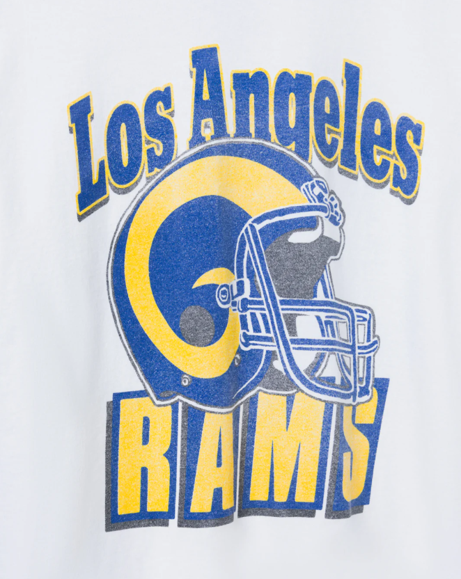 Los Angeles Rams Throwback Helmet Flea Market Tee