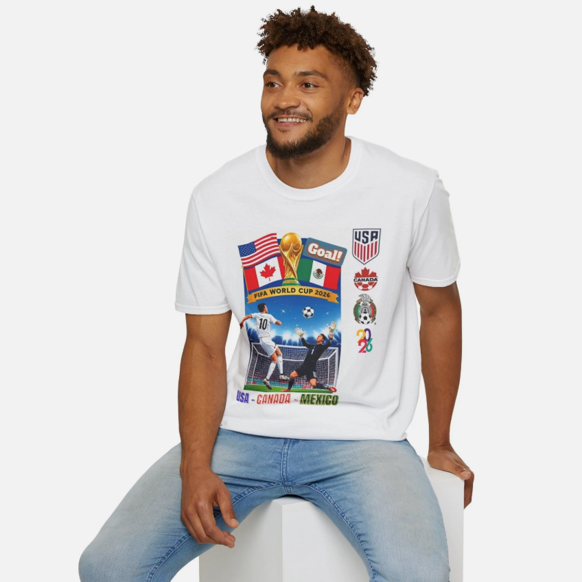 World Cup 2026 T shirt, Soccer FIFA Tee, United States, Canada, Mexico
