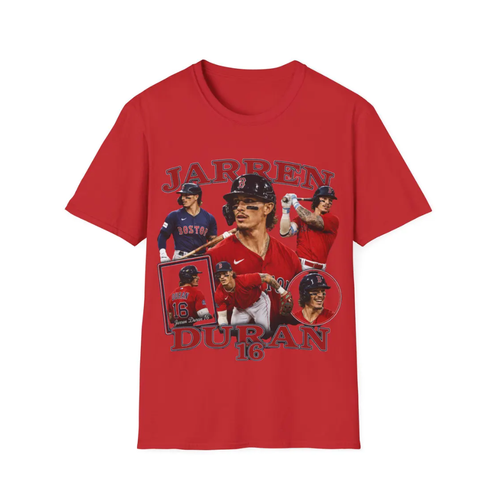 Jarren Duran Baseball Player T-Shirt Boston Red Sox Fan Tee