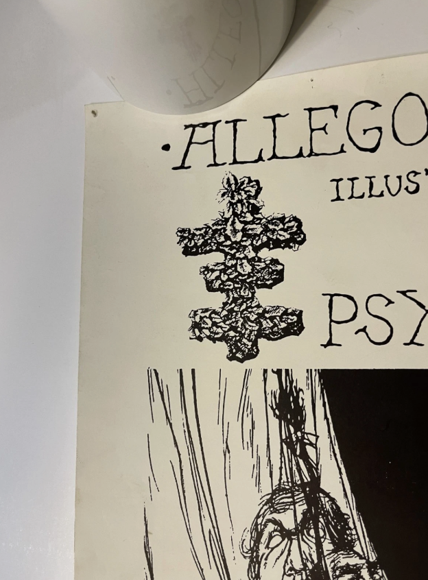 Psychic TV tour poster - 1988 - Allegory and Self - Card Stock - Psychick TV