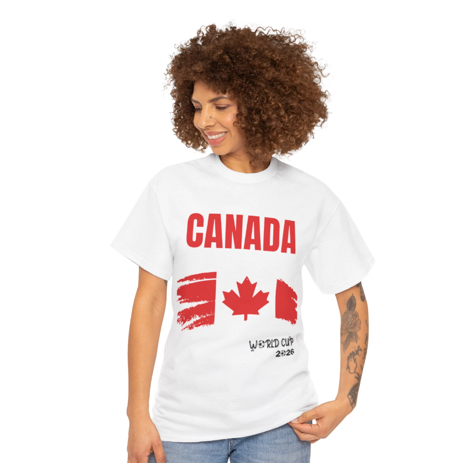 Canada World Cup 2026 Soccer Football T Shirt | Canadian Supporter Tee | Unisex