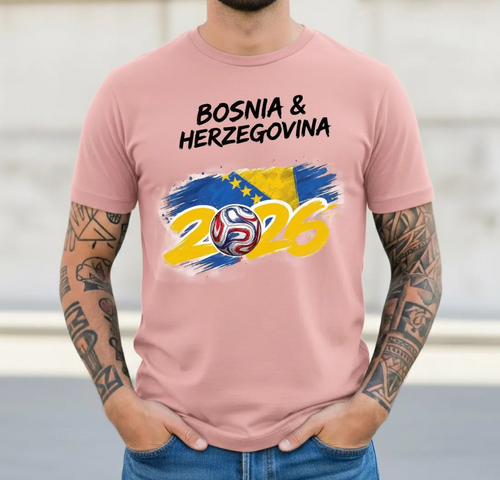 Bosnia 2026 Soccer Shirt, Bosnia & Herzegovina T-shirt, Zmajevi Fan Gift, Bosnian Flag Football Tee, Soccer Lover Tee, Bosnian Pride Shirt.