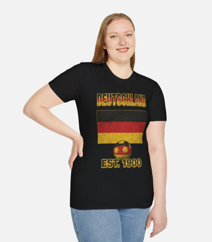 Germany Flag FuBball Football T-Shirt Nations Heritage Collection | Vintage