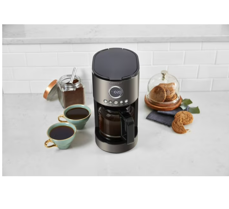 Cuisinart Stainless Steel 12-Cup Coffee Maker, Black
