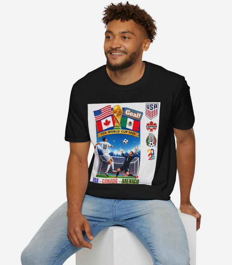 World Cup 2026 T shirt, Soccer FIFA Tee, United States, Canada, Mexico