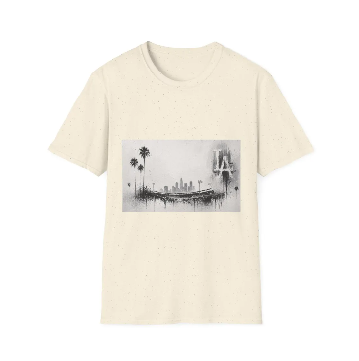 Los Angeles Dodgers Stadium Palm Trees Skyline T-Shirt