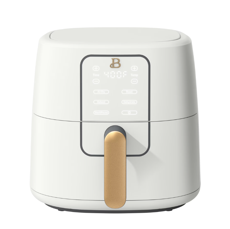 Beautiful 6 Qt Air Fryer with TurboCrisp Technology, EverGood Ceramic Nonstick Coating, White Icing by Drew Barrymore