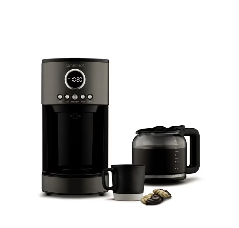 Cuisinart Stainless Steel 12-Cup Coffee Maker, Black