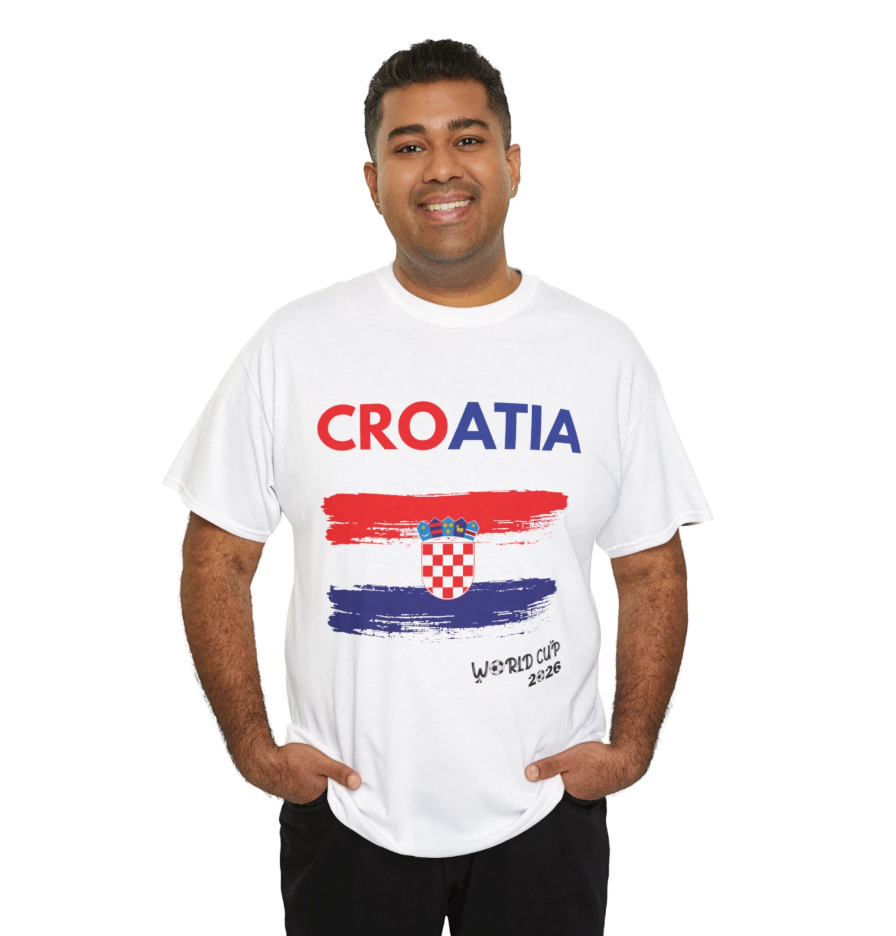 Croatia World Cup 2026 Soccer T‑Shirt | Croatian Football Supporter Tee | Unisex