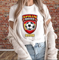Personalized Soccer Shirt, World Cup 2026 Soccer Shirt, Spain Soccer 2026, World Cup Flag Soccer Ball T-shirt, World Cup Fan Tee