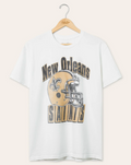 New Orleans Saints Throwback Helmet Flea Market Tee