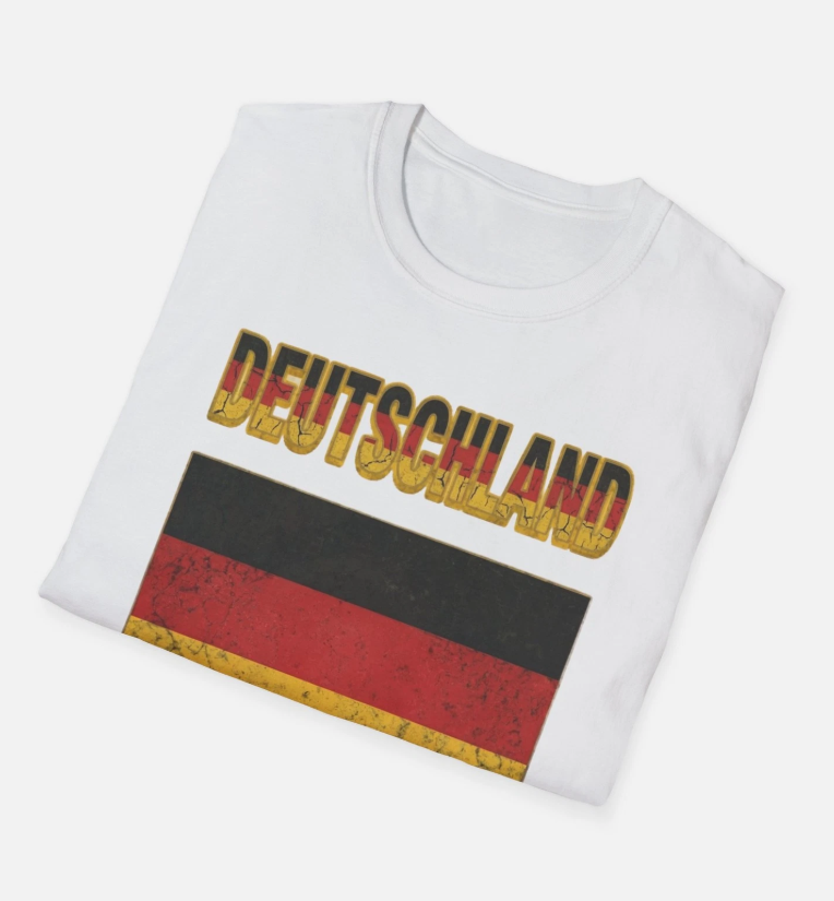 Germany Flag FuBball Football T-Shirt Nations Heritage Collection | Vintage