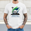 Seattle 2026 Soccer T-Shirt | Emerald City Football Fan Tee | Space Needle Skyline Tournament Shirt | Pacific Northwest Soccer Gift for Fans
