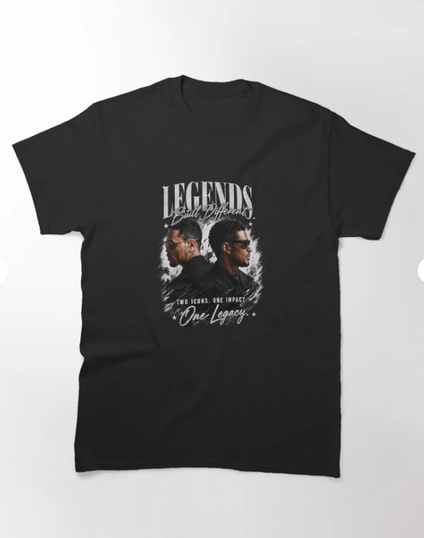 Custom Usher x Chris Brown Jersey, R&B Concert Jersey, Personalized Name and Number, Raymond and Brown Classic T-Shirt