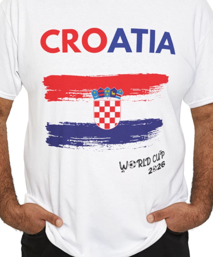 Croatia World Cup 2026 Soccer T‑Shirt | Croatian Football Supporter Tee | Unisex