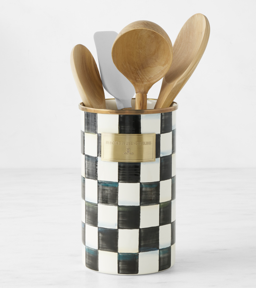 MacKenzie-Childs Courtly Check Utensil Holder