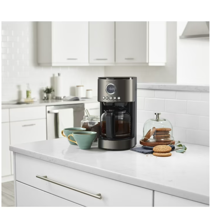 Cuisinart Stainless Steel 12-Cup Coffee Maker, Black