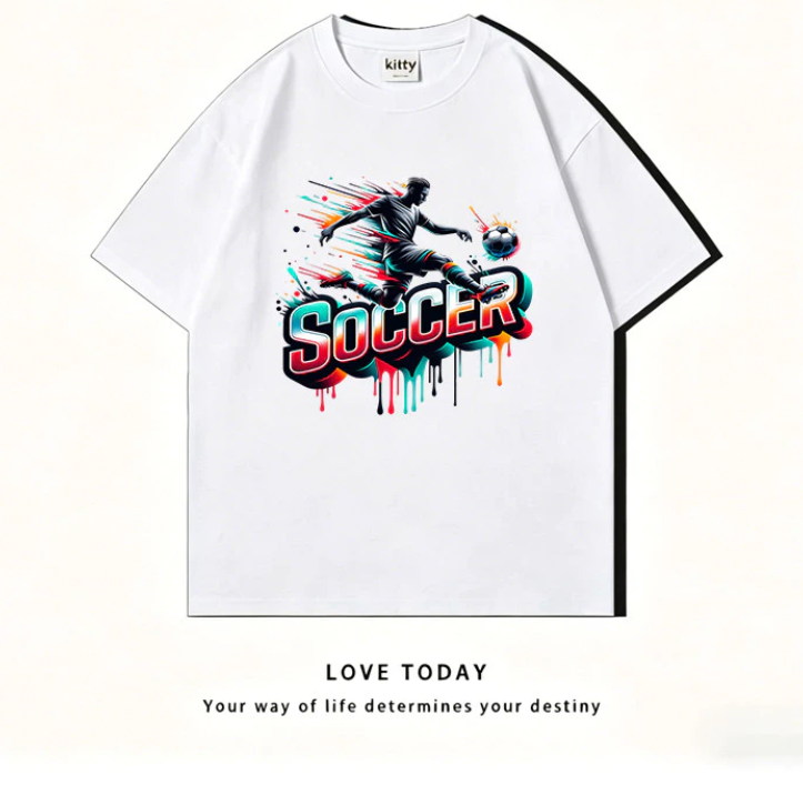 Street style in World Cup 2026, breathable T-shirt. - 1