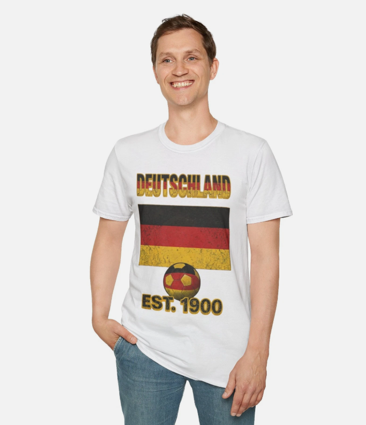 Germany Flag FuBball Football T-Shirt Nations Heritage Collection | Vintage