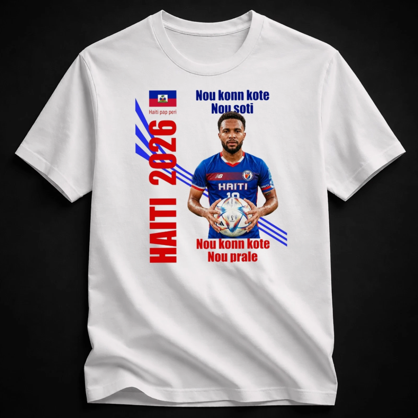 Fifa World Cup 2026 T-Shirt Soccer Graphic Tee USA Football Fan, Haiti