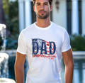 American Flag Dad Shirt – Patriotic Dad T-Shirt for Father’s Day, USA Flag Gift for Veteran & Proud American Dad