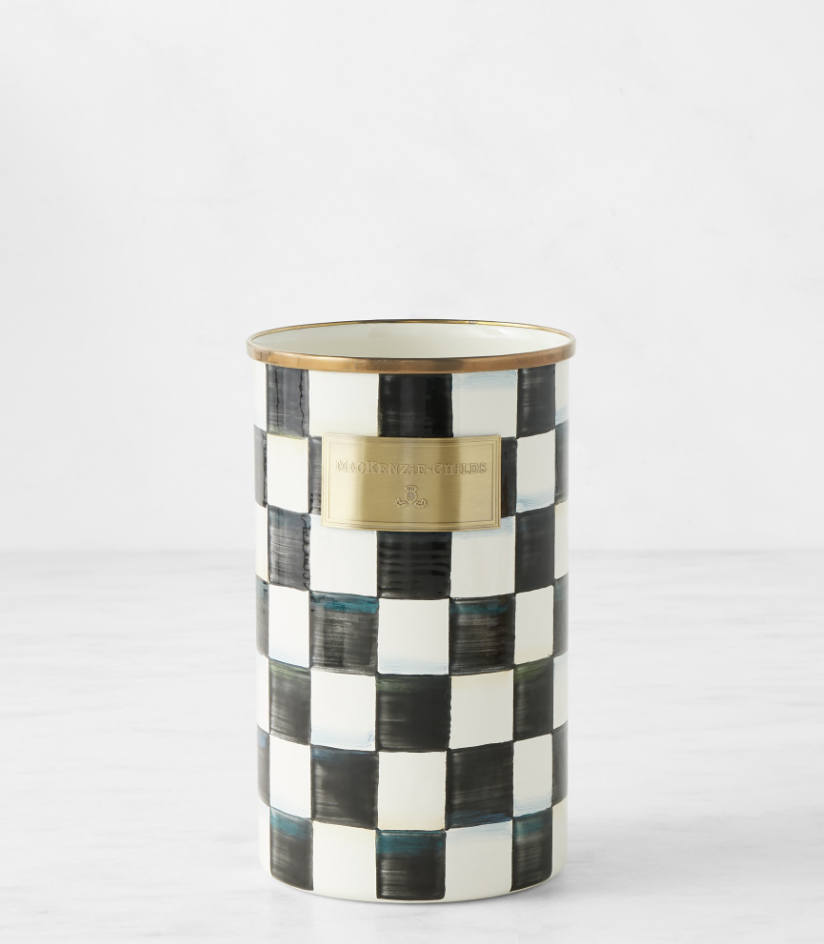 MacKenzie-Childs Courtly Check Utensil Holder