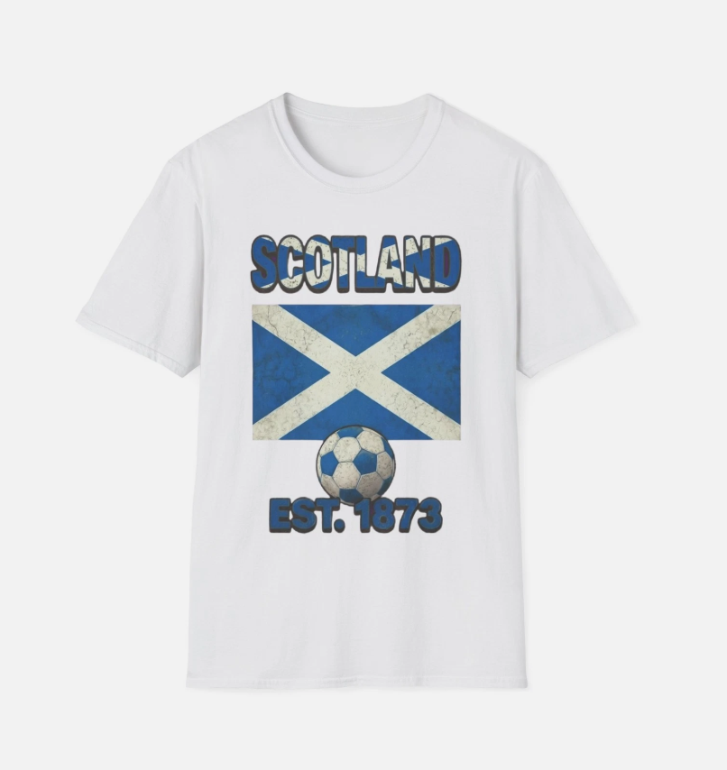 Scotland flag Football soccer T-Shirt | Nations Heritage Collection | Scottish